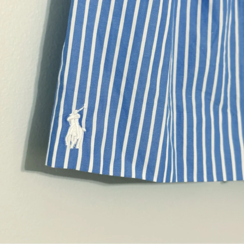 Ralph Lauren Striped Cotton Poplin Skirt Size 12